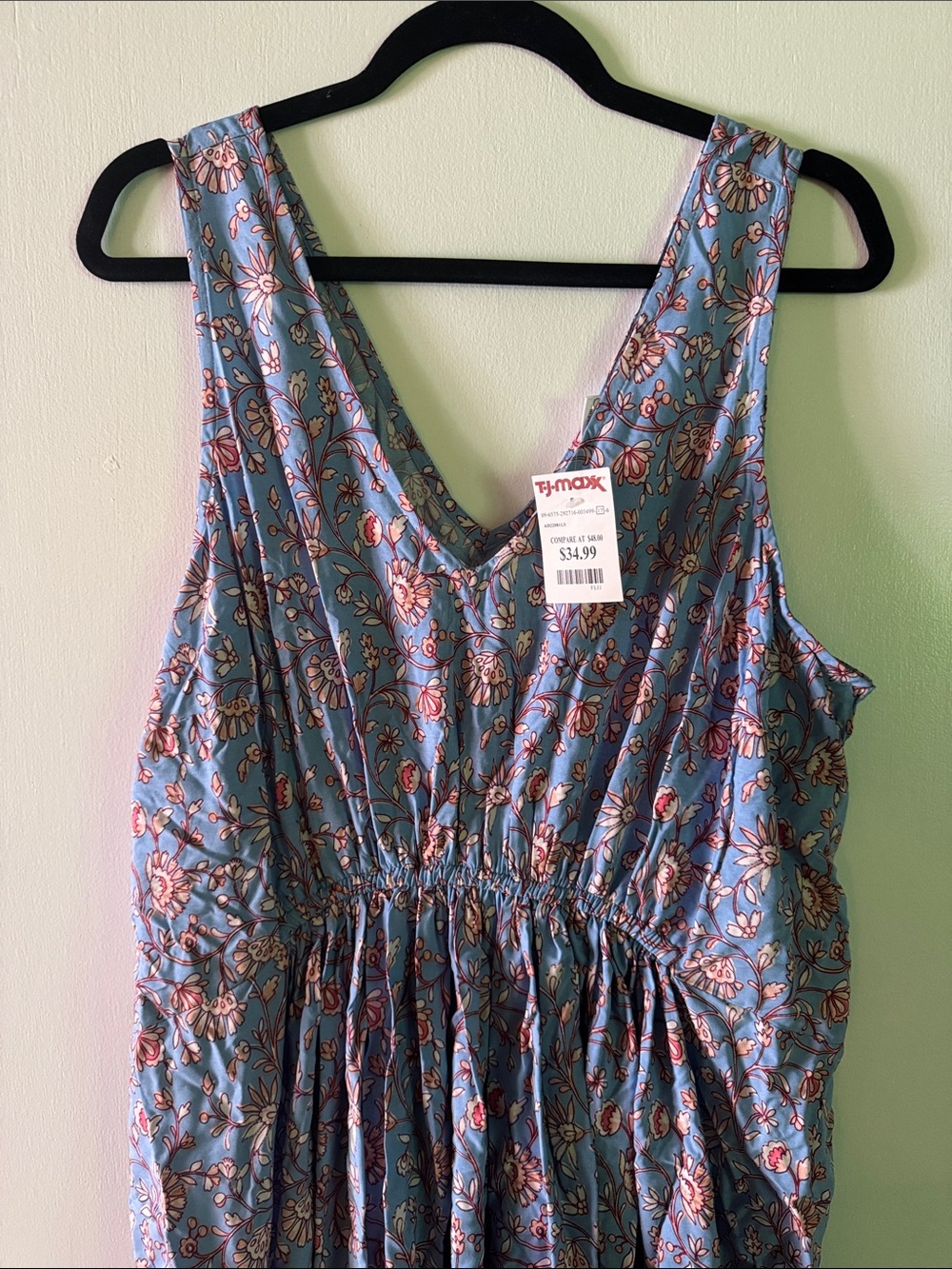 Lucky Brand Blue Floral Maxi Dress